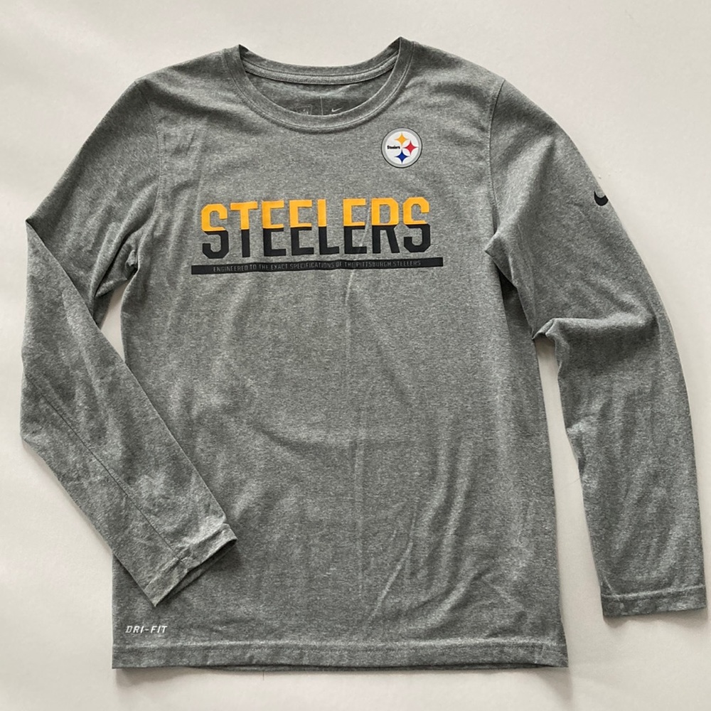 Boys Nike Pittsburg Steelers Long Sleeve Tee